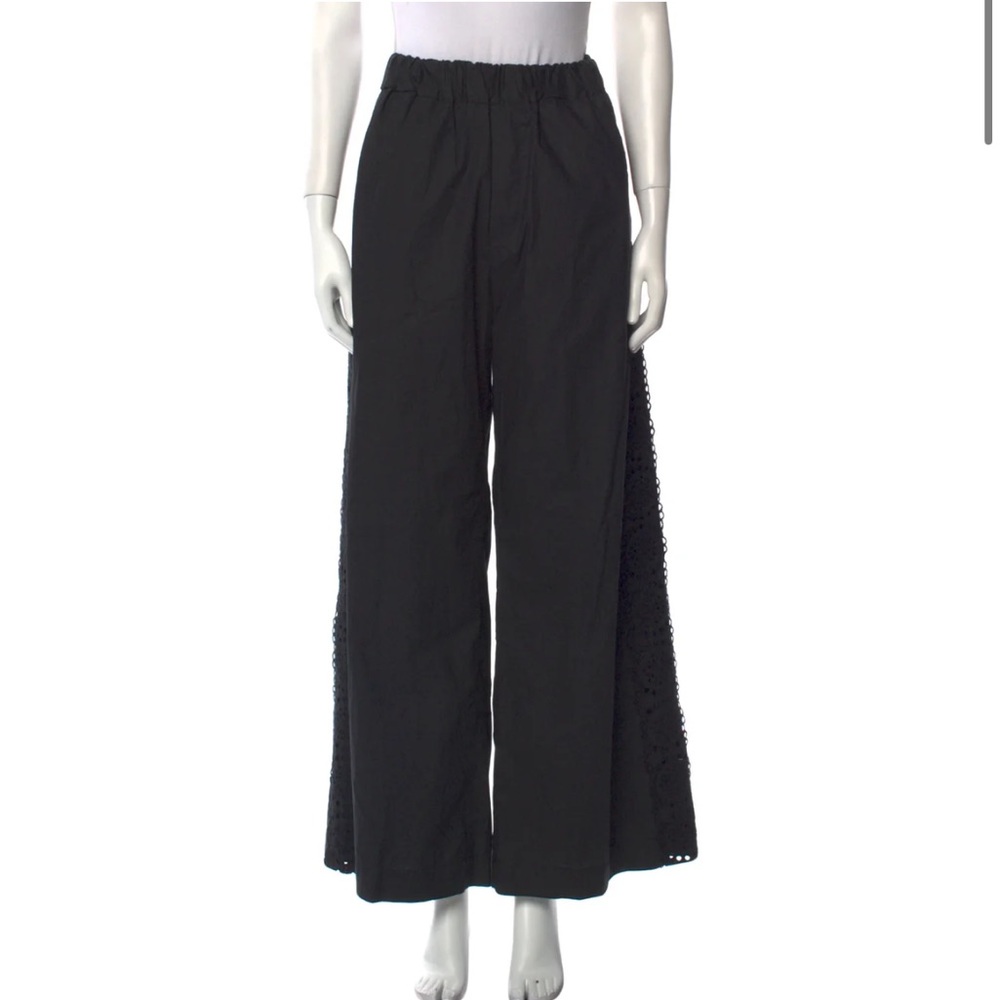 Sea New York Maeve Black Cotton Open Embroidered Side Panel Pants Women’s XS - Picture 4 of 8